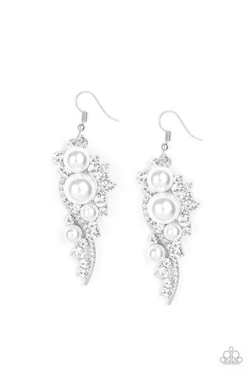 High End Elegance White Earring