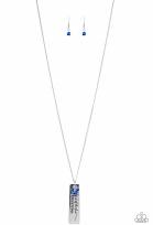Load image into Gallery viewer, Because of the Brave-Blue Necklace
