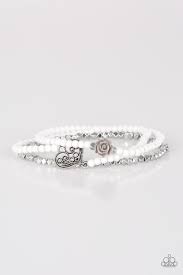 Lovers Loot White-Silver Bracelet