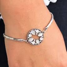 Load image into Gallery viewer, A MOONWALK in The Park White Bracelet
