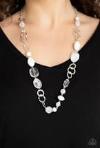 Prismatic Paradise White Necklace